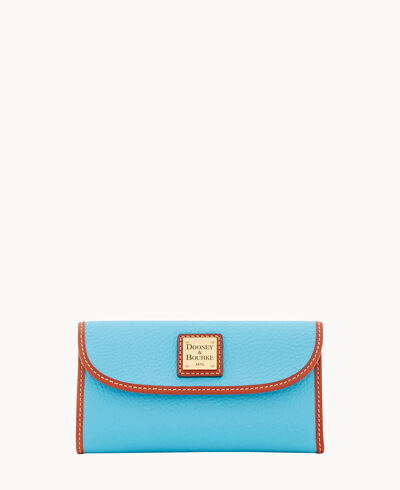 Pebble Grain Continental Clutch