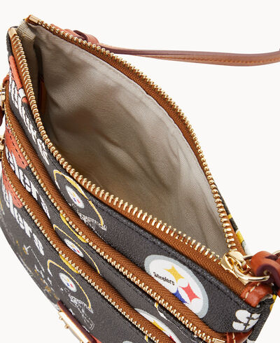 NFL Steelers North South Triple Zip Crossbody