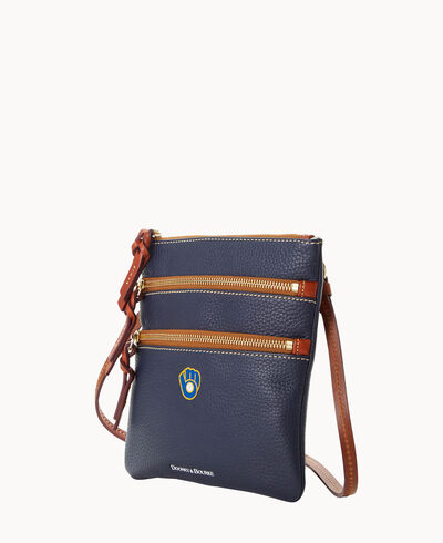 MLB Brewers N S Triple Zip Crossbody