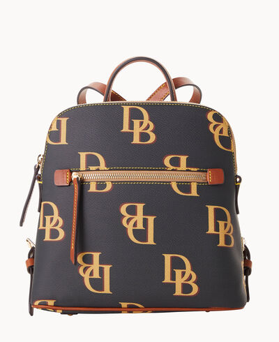 louis vuitton backpack with gold plate