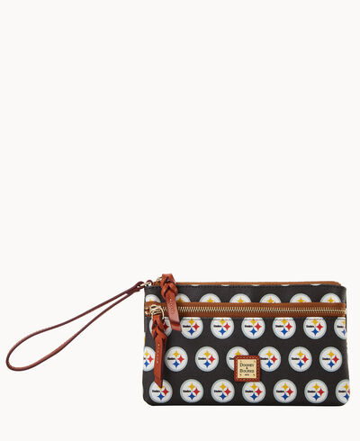 NFL Steelers Double Zip Wristlet