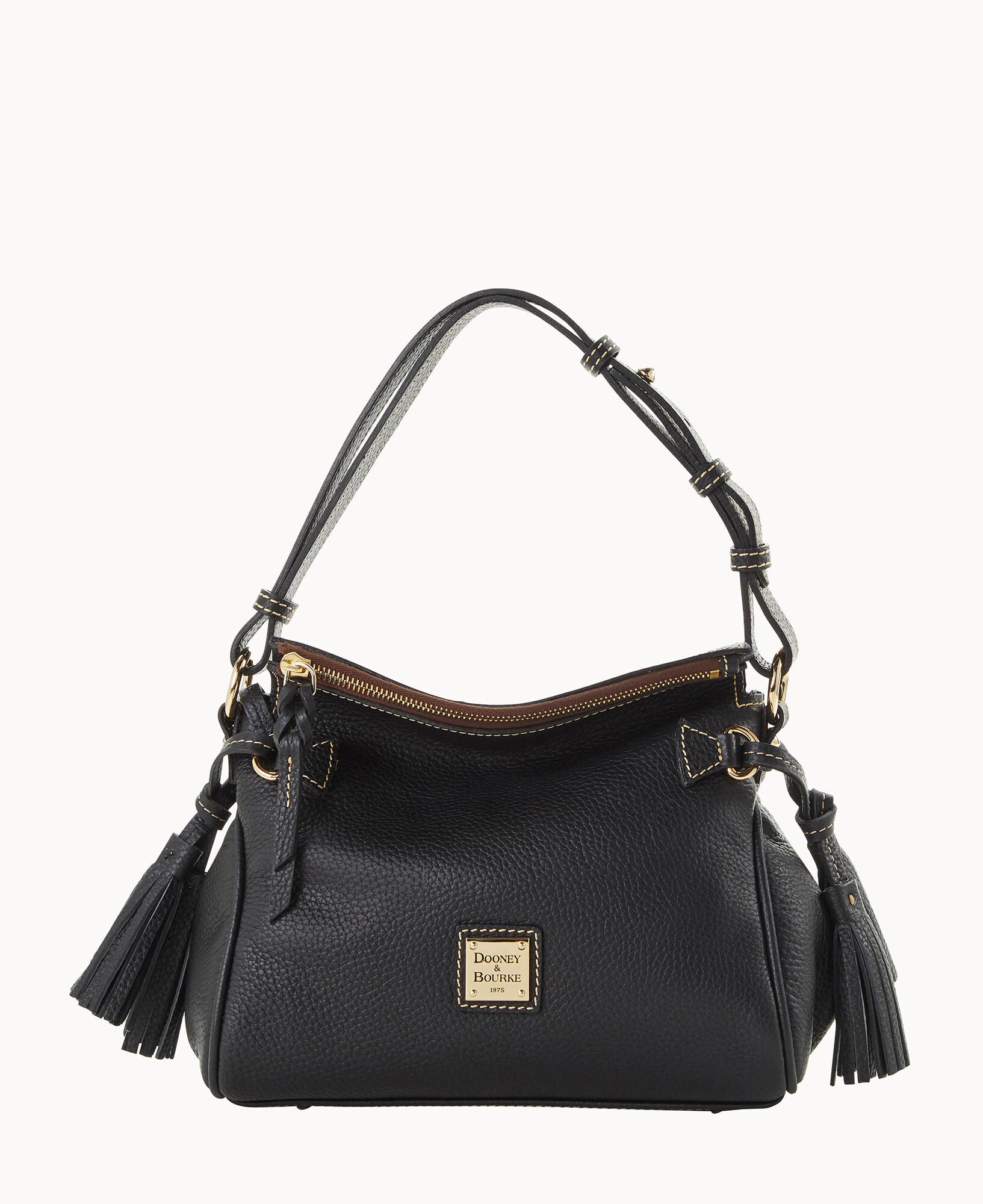 Dooney and bourke best sale black leather purse