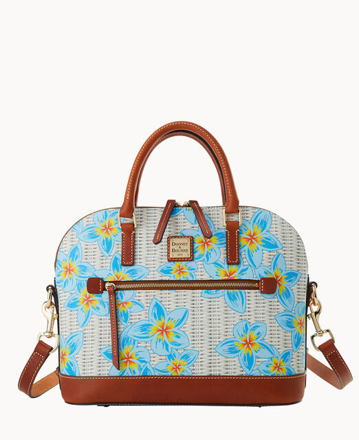Plumeria Domed Satchel