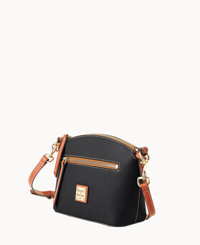 Pebble Grain Domed Crossbody