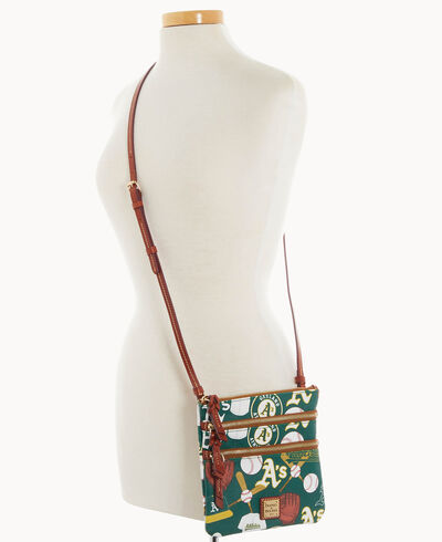 MLB Athletics North South Triple Zip Crossbody