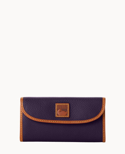 Pebble Grain Continental Clutch