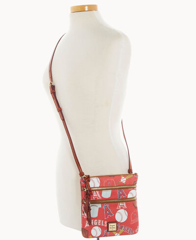 MLB Angels North South Triple Zip Crossbody