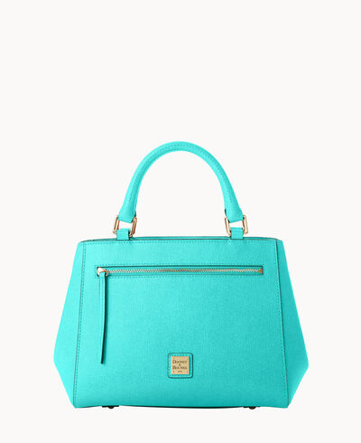 Saffiano Small Zip Satchel