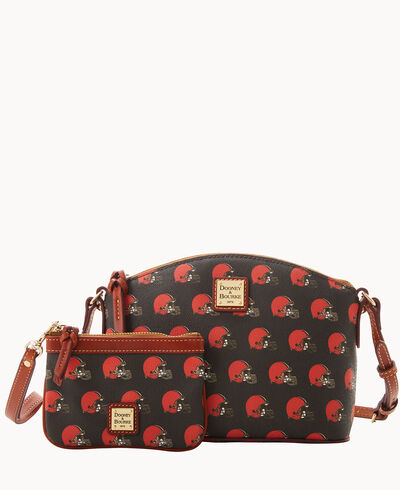 NFL Browns Suki Crossbody Med Wristlet