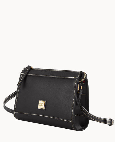 Saffiano Zip Xbody chr(38) Small Coin Case