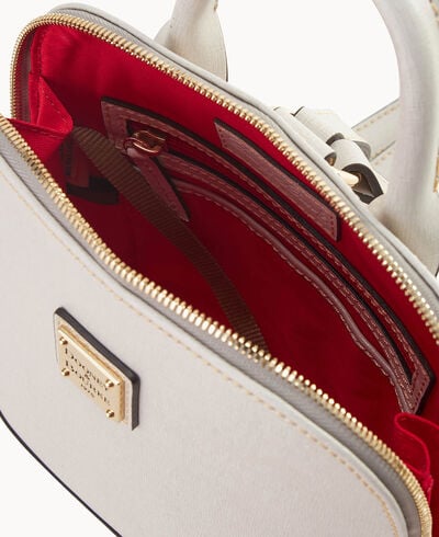 Saffiano Small Zip Pod Backpack