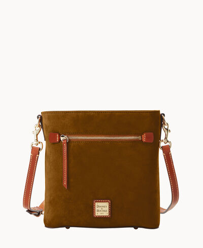Suede Zip Crossbody