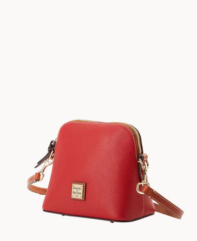 Pebble Grain Domed Crossbody