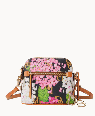 Hydrangea Monogram Domed Crossbody