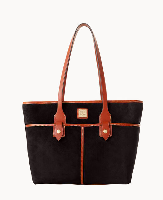 Suede Double Pocket Tote