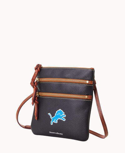 NFL Lions Triple Zip Crossbody