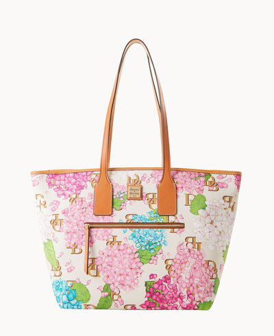 Hydrangea Monogram Tote