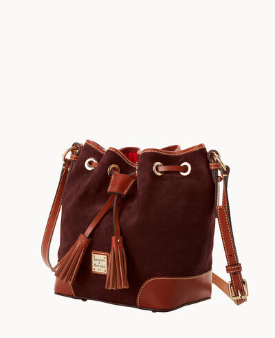 Suede Crossbody Drawstring