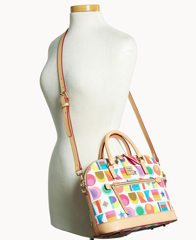 Art Deco Domed Zip Satchel