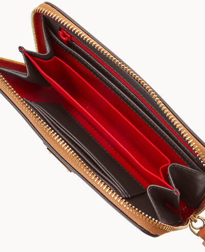 Wexford Leather Zip Around Wristlet