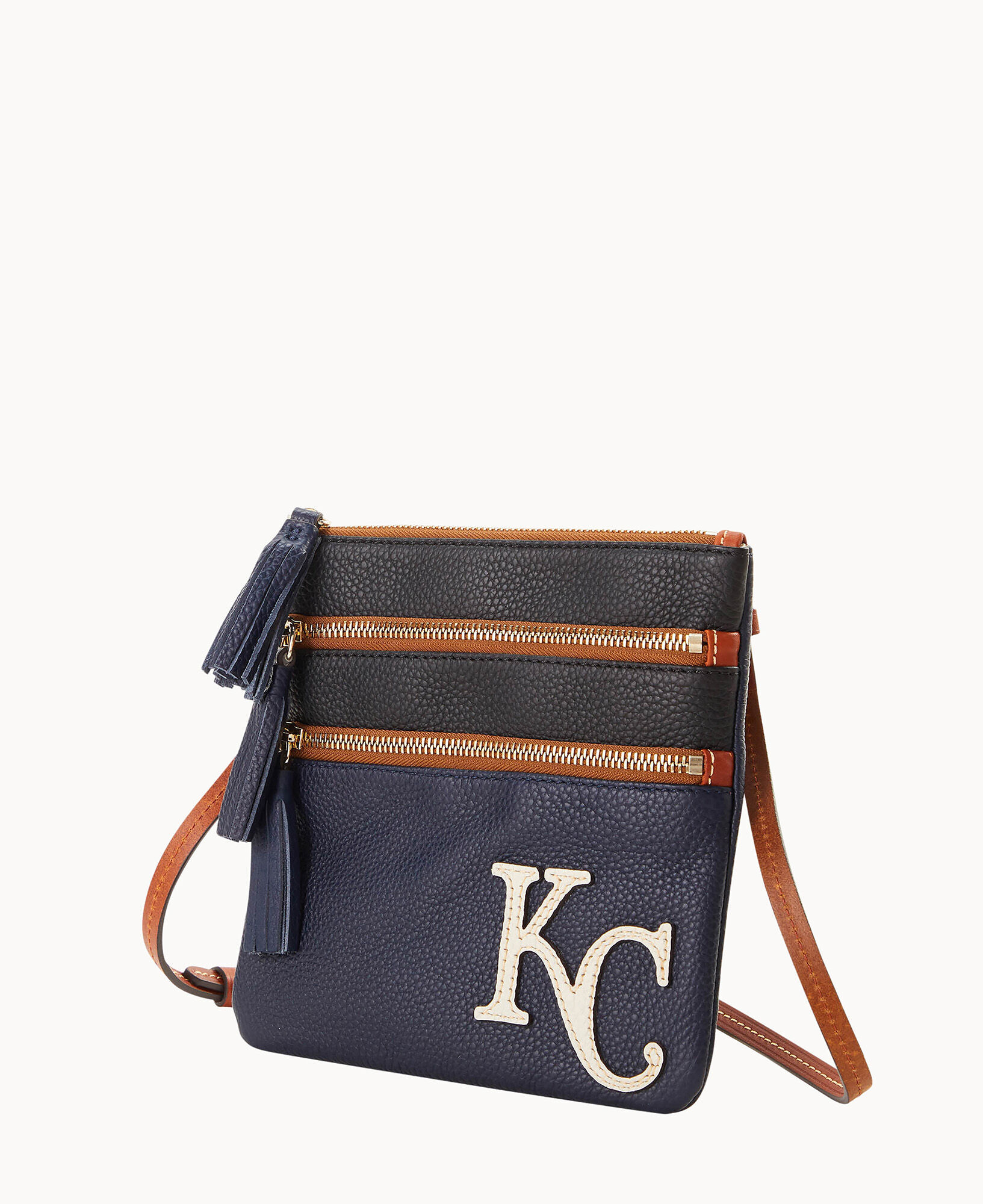 Dooney Bourke MLB Royals Triple Zip Crossbody