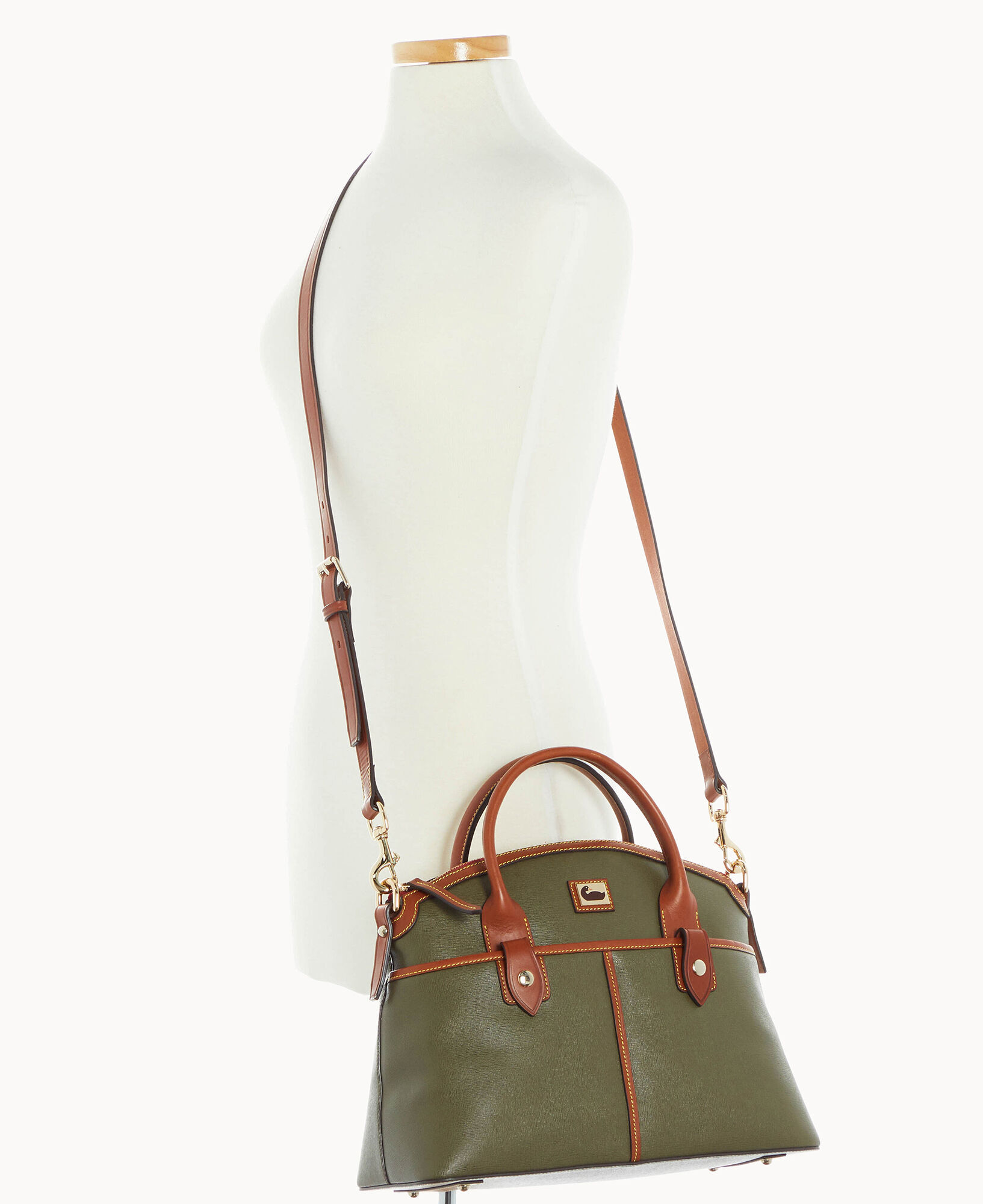 Dooney & bourke camden saffiano leather domed satchel 2025