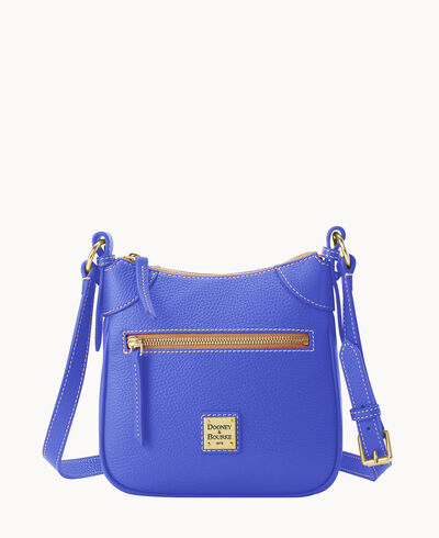 Lucca Leather Front Zip Crossbody