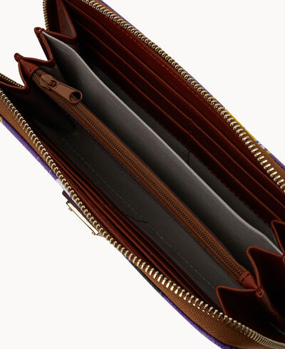 NFL Vikings Large Zip Around Wristlet