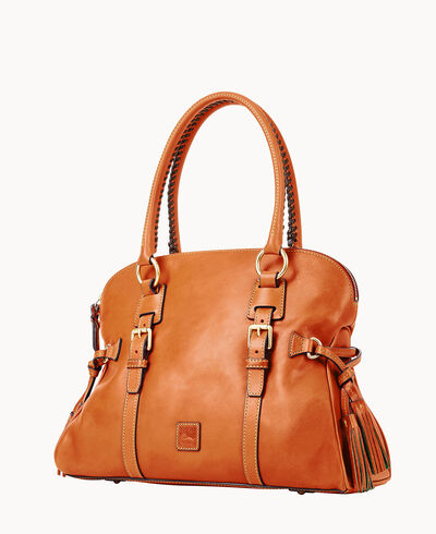 Florentine Domed Buckle Satchel