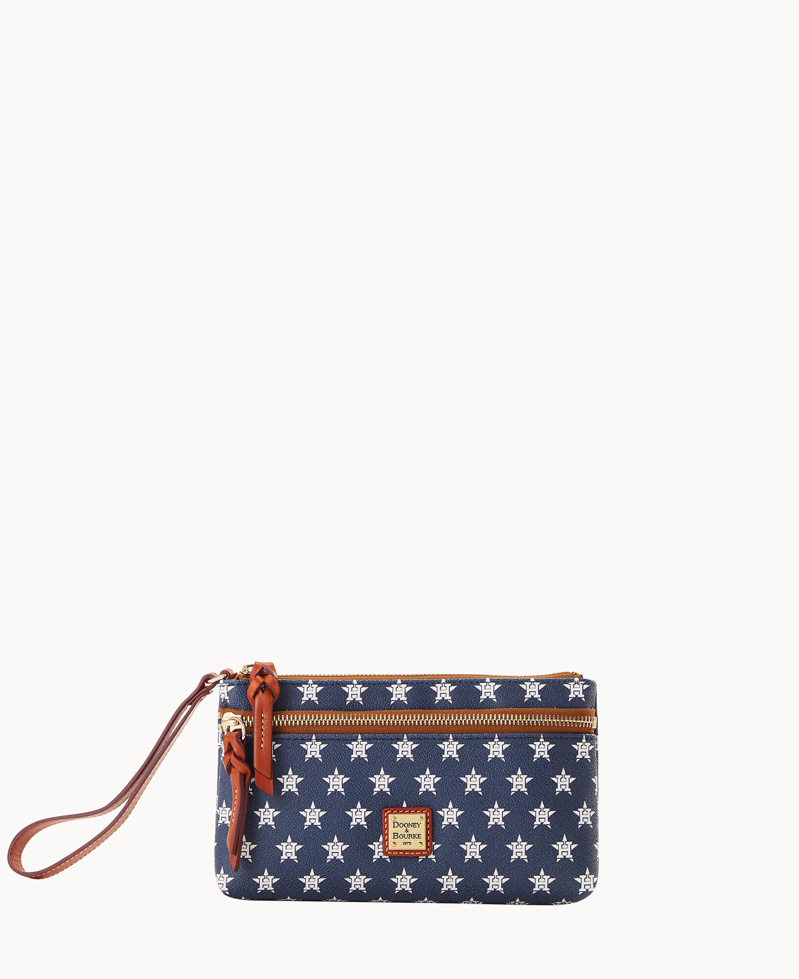 Dooney Bourke MLB Astros Double Zip Wristlet