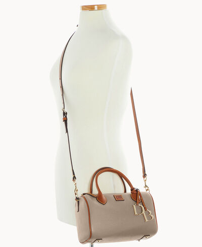 Pebble Grain Barrel Satchel