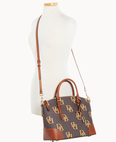 Monogram Domed Satchel
