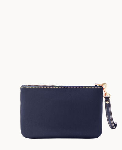 Saffiano Triple Zip Wristlet