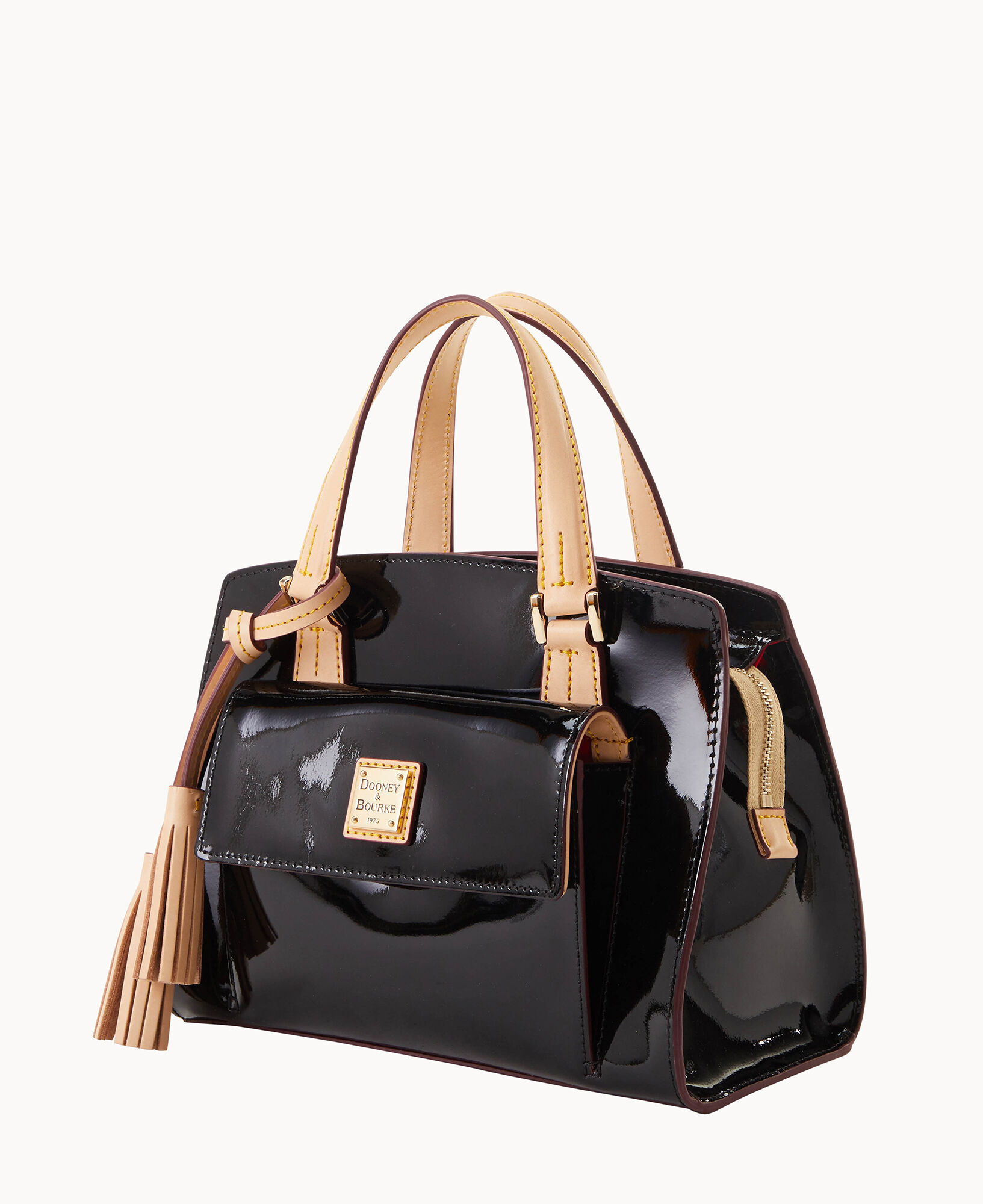 Dooney and bourke patent leather satchel discount