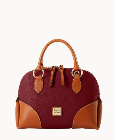 Pebble with Florentine Trim Domed Satchel