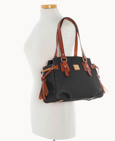 Pebble Grain Small Winged Shopper