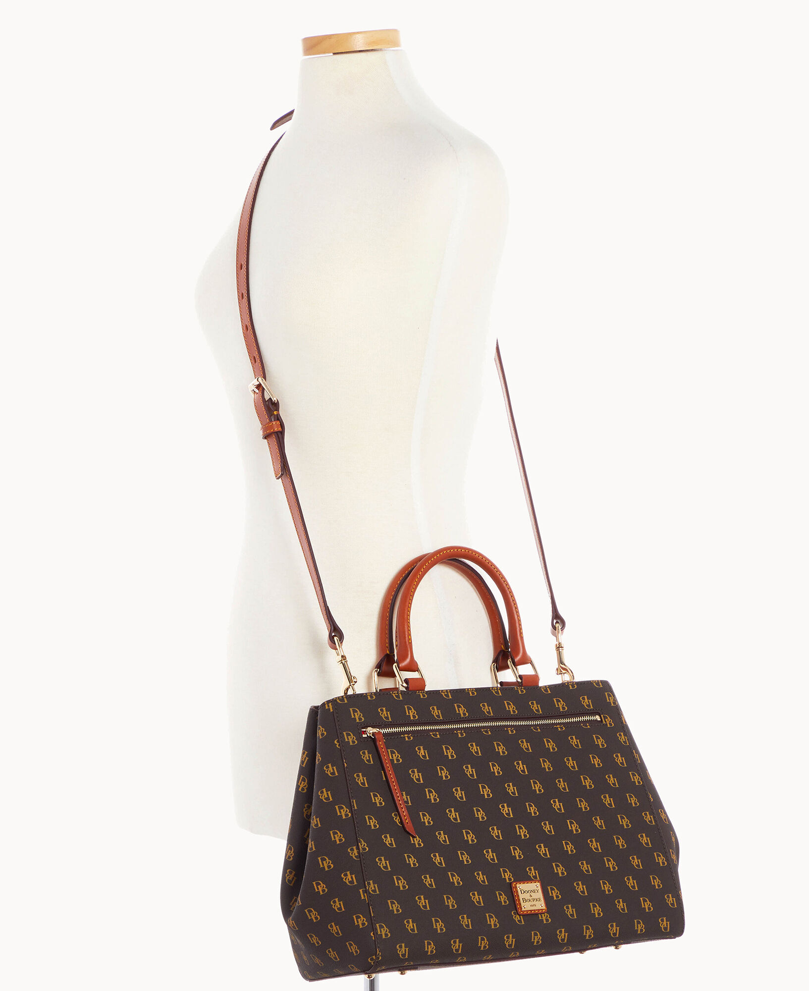 Dooney & bourke gretta signature satchel online