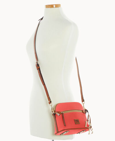 Pebble Grain Domed Crossbody