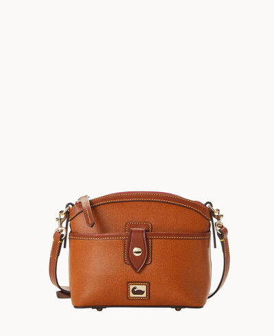 Camden Saffiano Domed Pocket Crossbody