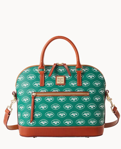 NFL Jets Domed Zip Satchel