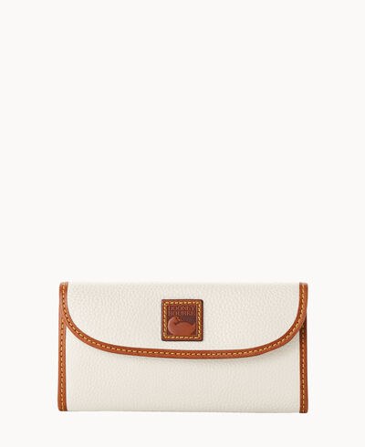 Pebble Grain Continental Clutch