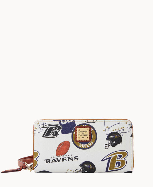 NFL Ravens Large Zip Around Wristlet