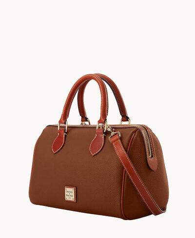 Pebble Grain Barrel Satchel