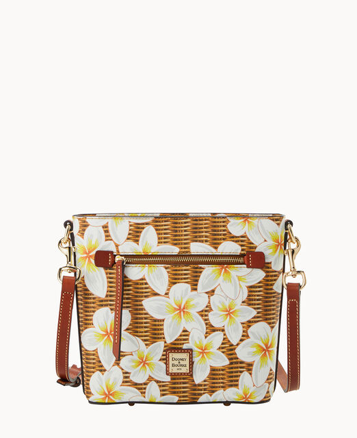 Plumeria Small Zip Crossbody