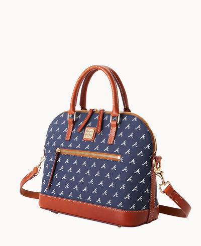 MLB Braves Domed Zip Satchel