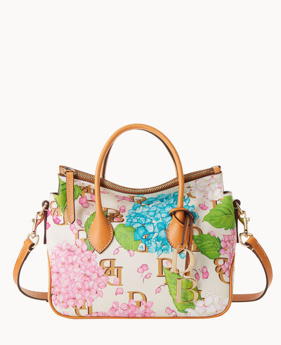 Hydrangea Monogram Satchel