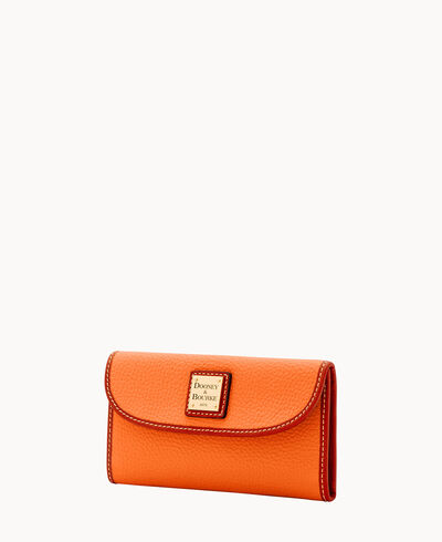 Pebble Grain Continental Clutch