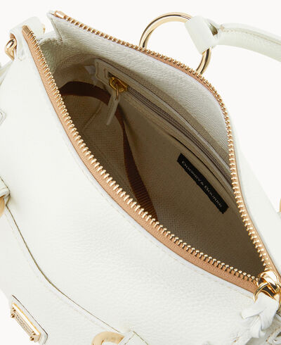 Lucca Leather Satchel With Pocket