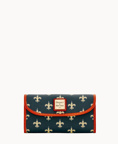 NFL Saints Continental Clutch