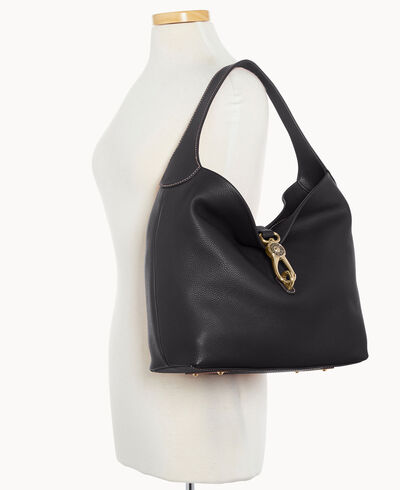 Pebble Grain Logo Lock Sac